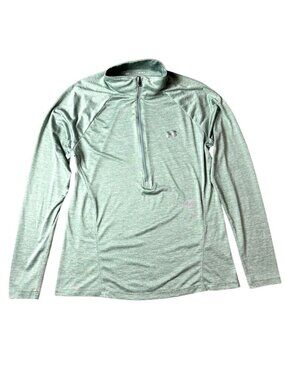Under Armour Women’s HeatGear Quarter Zip Pullover Green Large